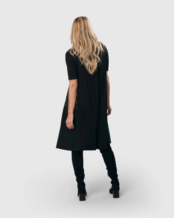 alembika-tekbika-tee-trapeze-dress-schwarz-khaki image 8