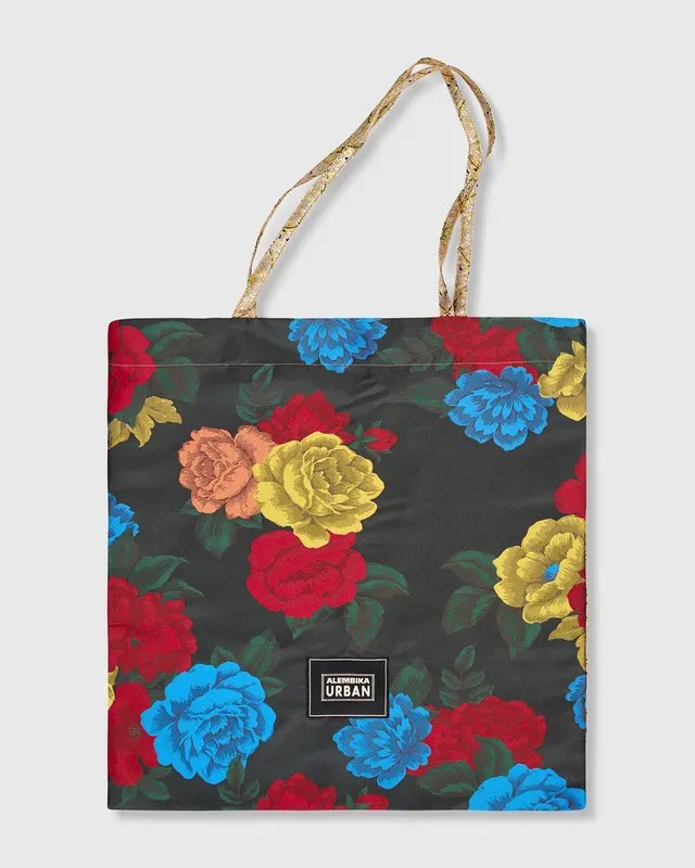 alembika-the-everything-tote-bag-gold-flower image 1