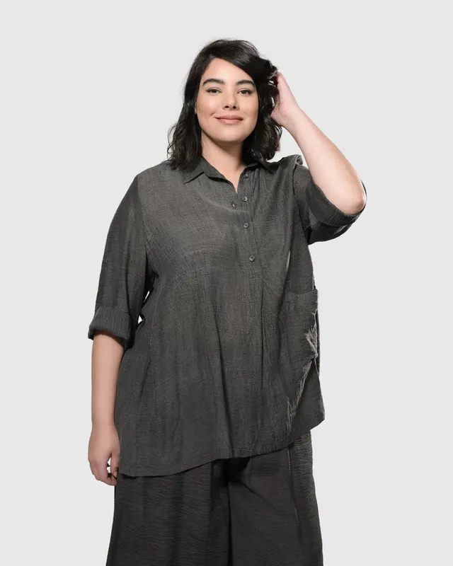 alembika-dana-popover-bluse-taubengrau image 1