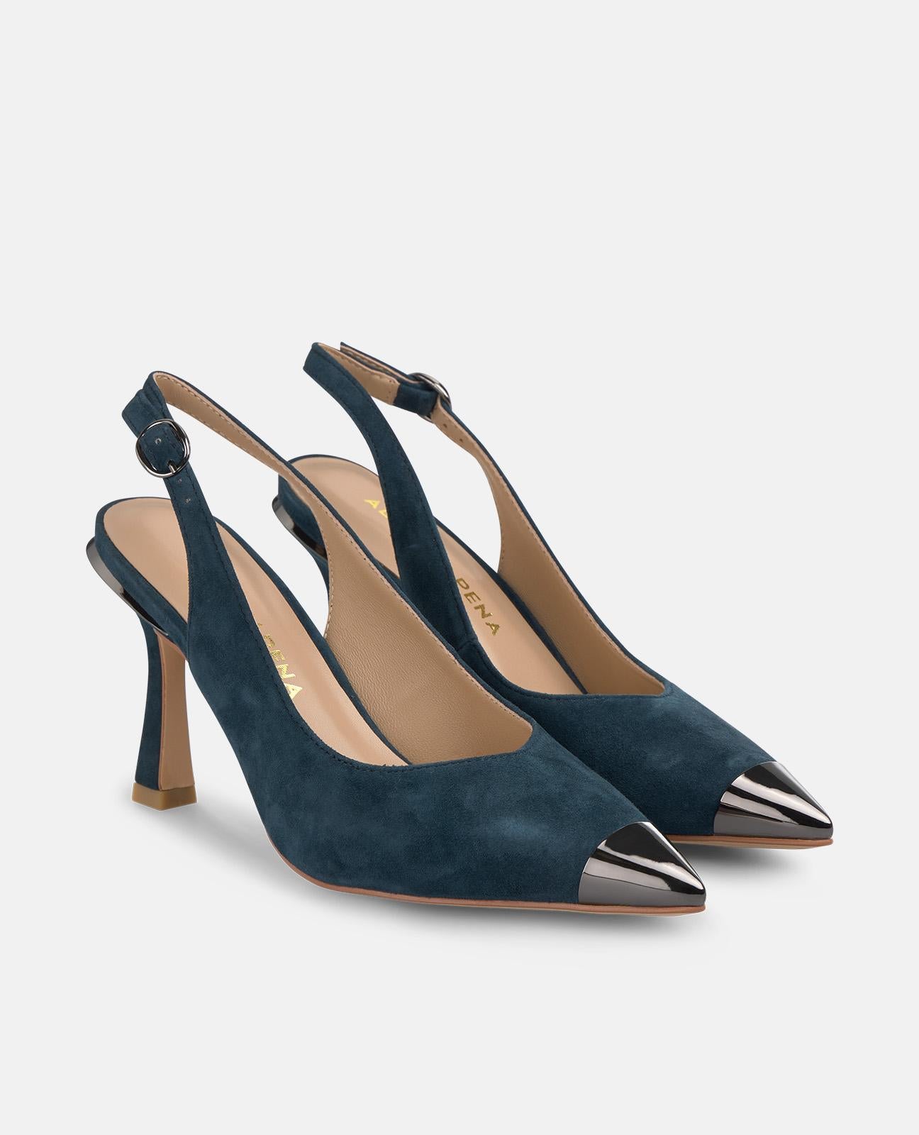 alma-en-pena-high-heel-pumps-mit-metall-spitze-navy-9-cm image 2