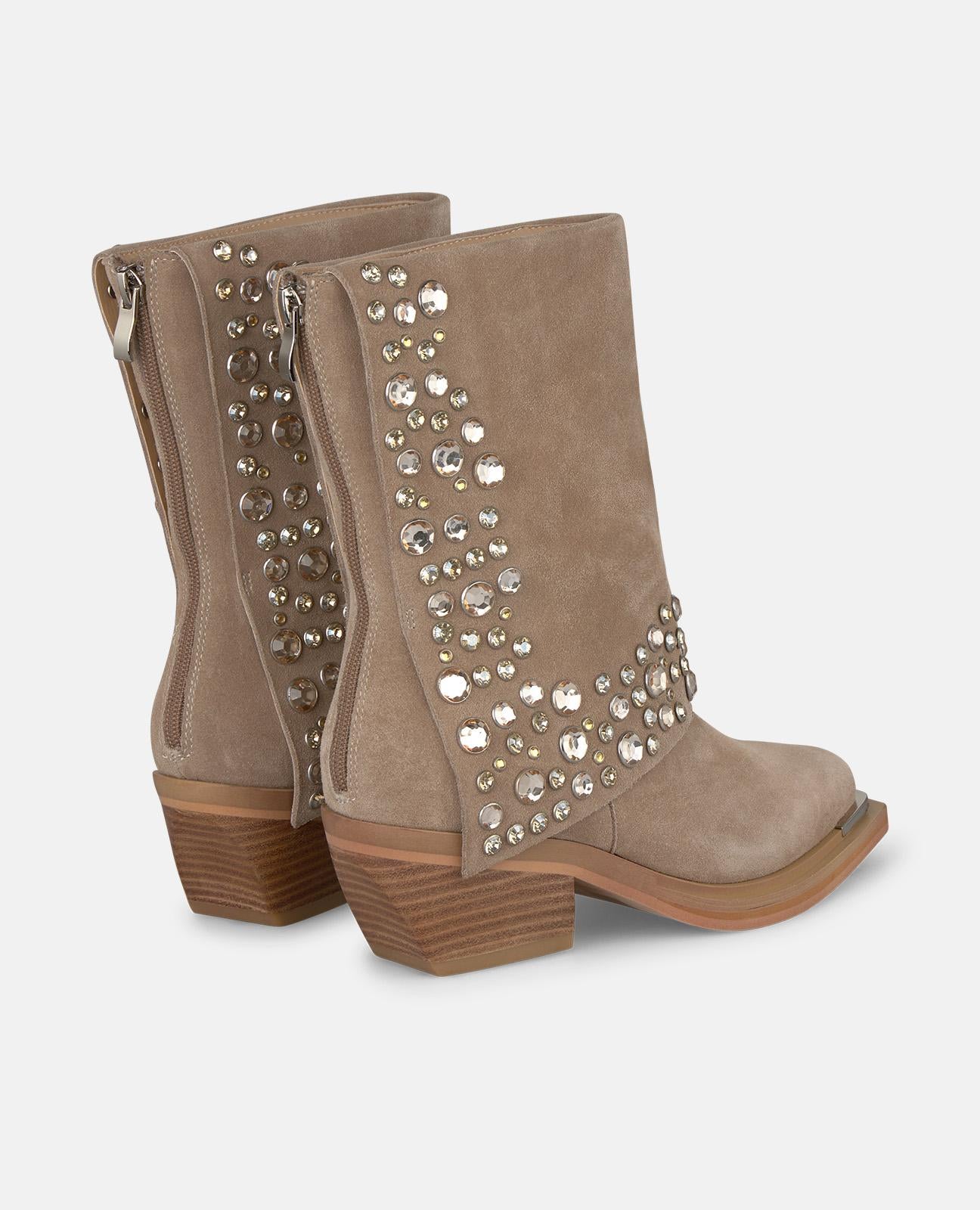 alma-en-pena-tachas-cowboy-stiefelette-vison-6-cm image 3