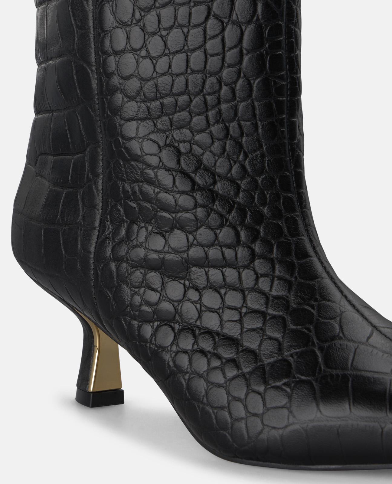 alma-en-pena-animal-print-damen-stiefelette-leder-schwarz-5-5-cm image 4