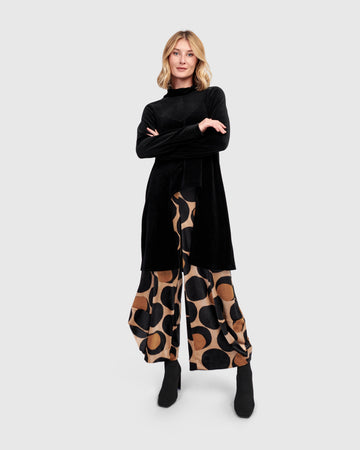 alembika-everyday-velvet-cutout-top-damen-tunika-black image 2