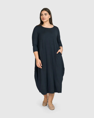 alembika-essential-relaxed-midi-kleid-ocean-damen-jersey-kleid image 4