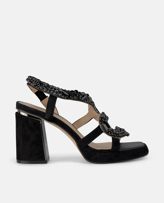 alma-en-pena-snake-rhinestone-heel-sandal-sandalette-schwarz-8-5-cm image 1
