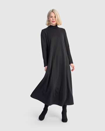 alembika-urban-cloud-a-linien-maxikleid-schwarz image 3