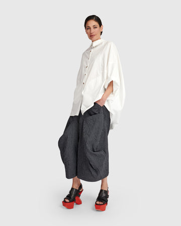 alembika-urban-taffeta-harem-pants-grid-high-rise-hose-mit-taschen image 2