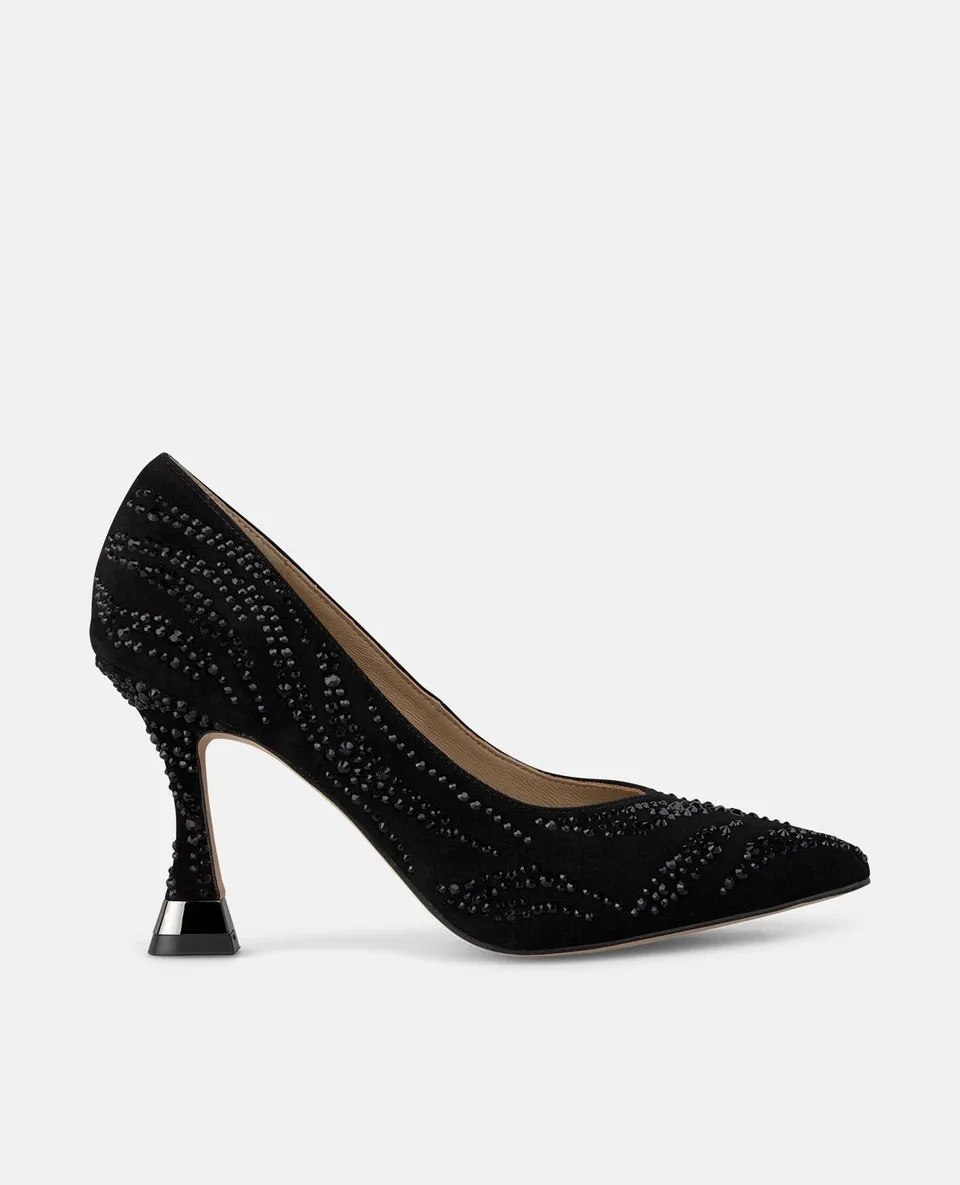 alma-en-pena-high-shoe-with-rhinestone-detail-pumps-schwarz-9-cm image 1
