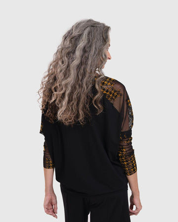 alembika-floral-check-top-damen-jersey-bluse-gelb image 4