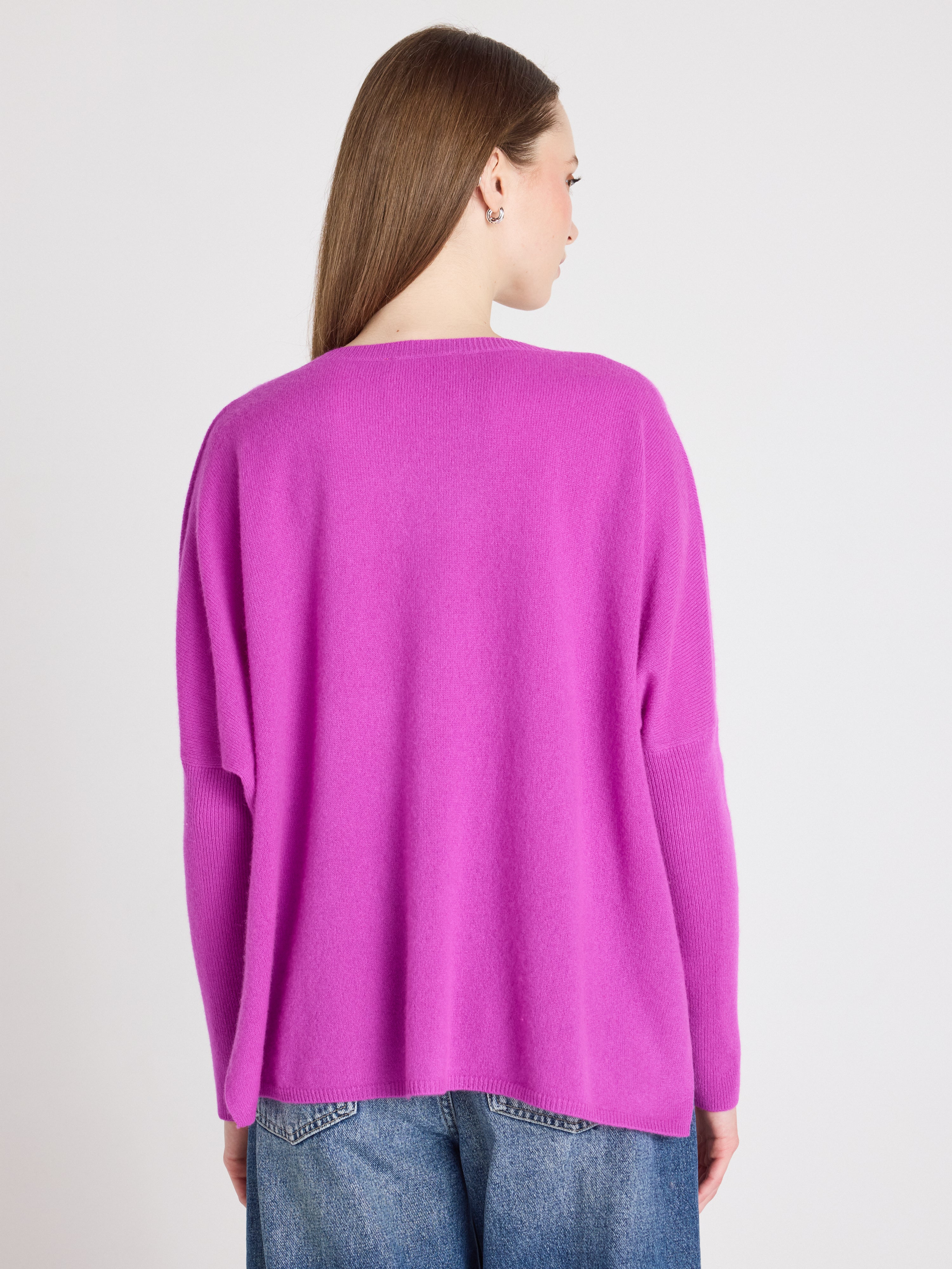 absolut-camille-poncho-pullover-kaschmir-damen-purple-neon image 4