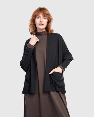 alembika-urban-cloud-nestle-cardigan-jacke-black image 2