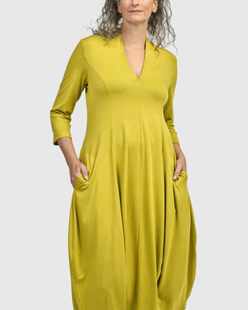 alembika-essential-cocoon-kleid-lime image 4