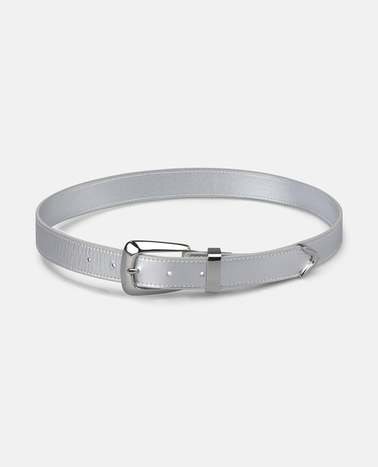 alma-en-pena-g-rtel-mit-metallschlie-e-leder-silber-3-cm image 1