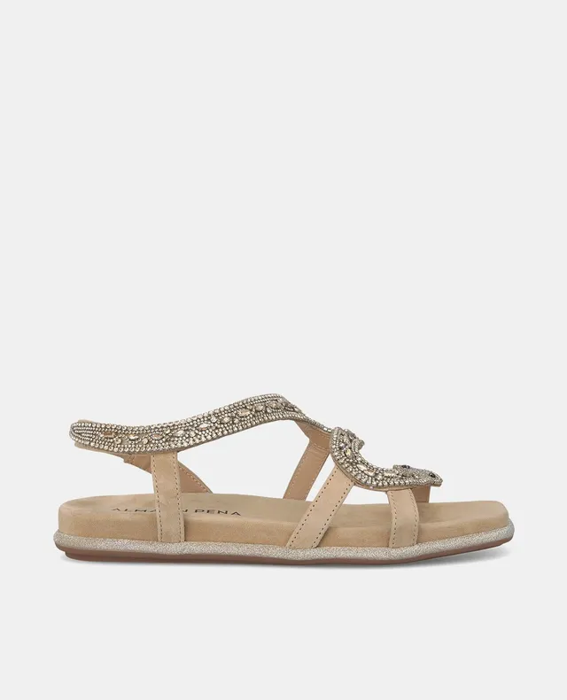 alma-en-pena-snake-flachsandale-arena-1-cm-strass-glitzer image 1