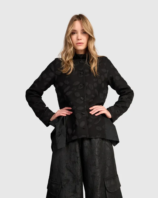 alembika-valmont-peplum-jacke-aj729c-black-spots image 1
