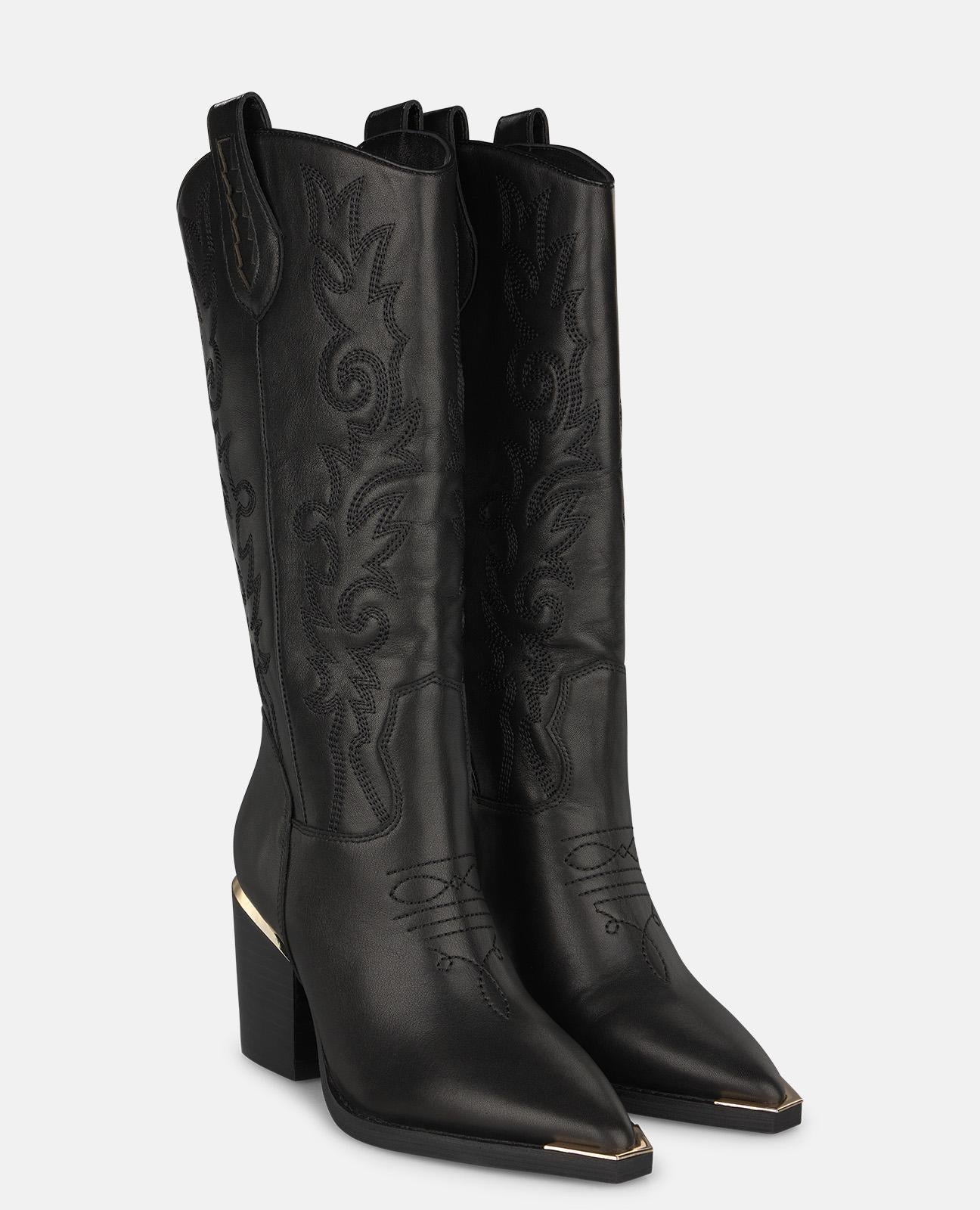 alma-en-pena-alfa-64077-cowboy-stiefel-nappa-schwarz-7-5-cm-absatz image 2
