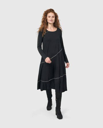 alembika-nightingale-pullover-midikleid-schwarz-fit-flare image 7