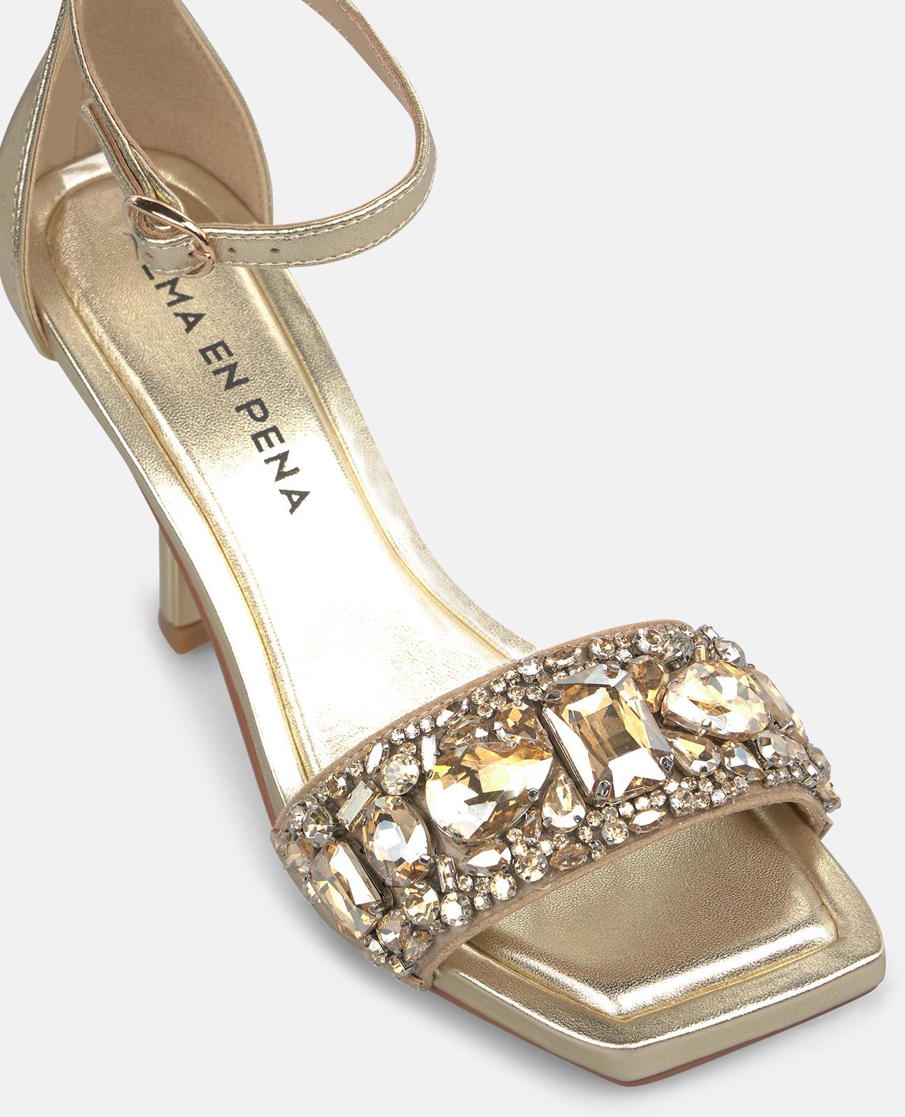 alma-en-pena-metallic-heeled-sandals-high-heel-sandale-gold-strass-9-cm image 4