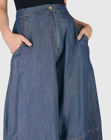alembika-rancho-chambray-gauchos-denim-blau image 3