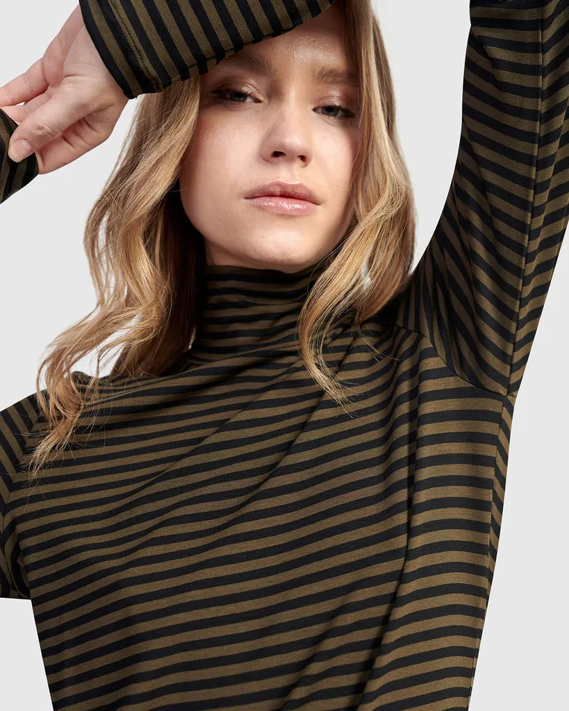 alembika-urban-form-turtleneck-khaki-damen-tunika image 1