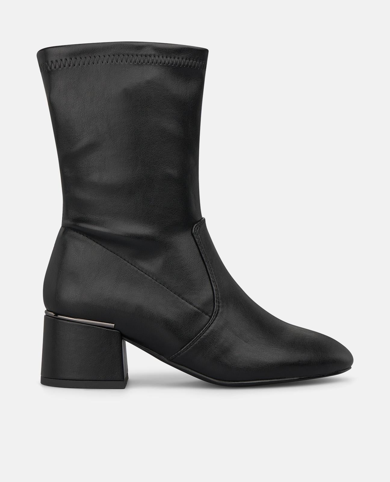 alma-en-pena-zipper-closure-heeled-ankle-boots-stiefelette-schwarz image 1
