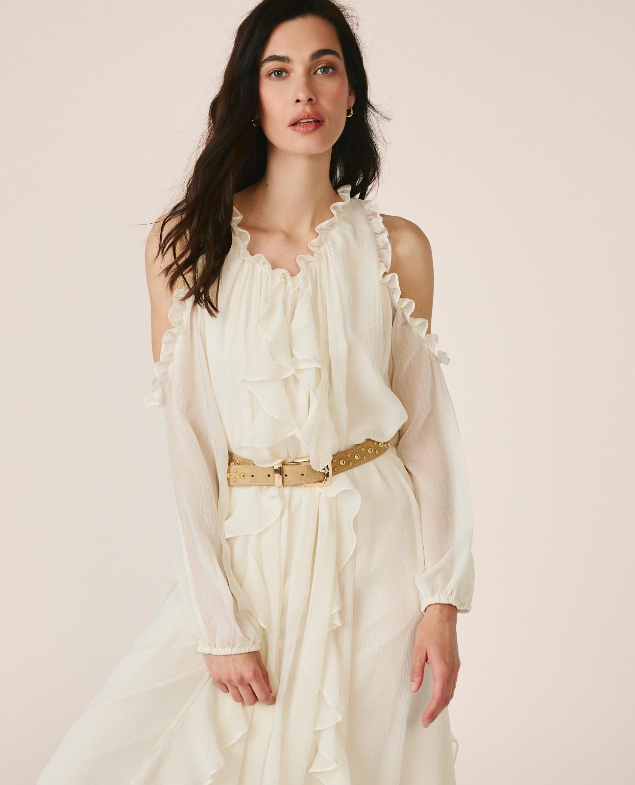 alma-en-pena-flowy-midi-dress-with-ruffles-r-schen-midikleid-off-shoulder-wei image 6