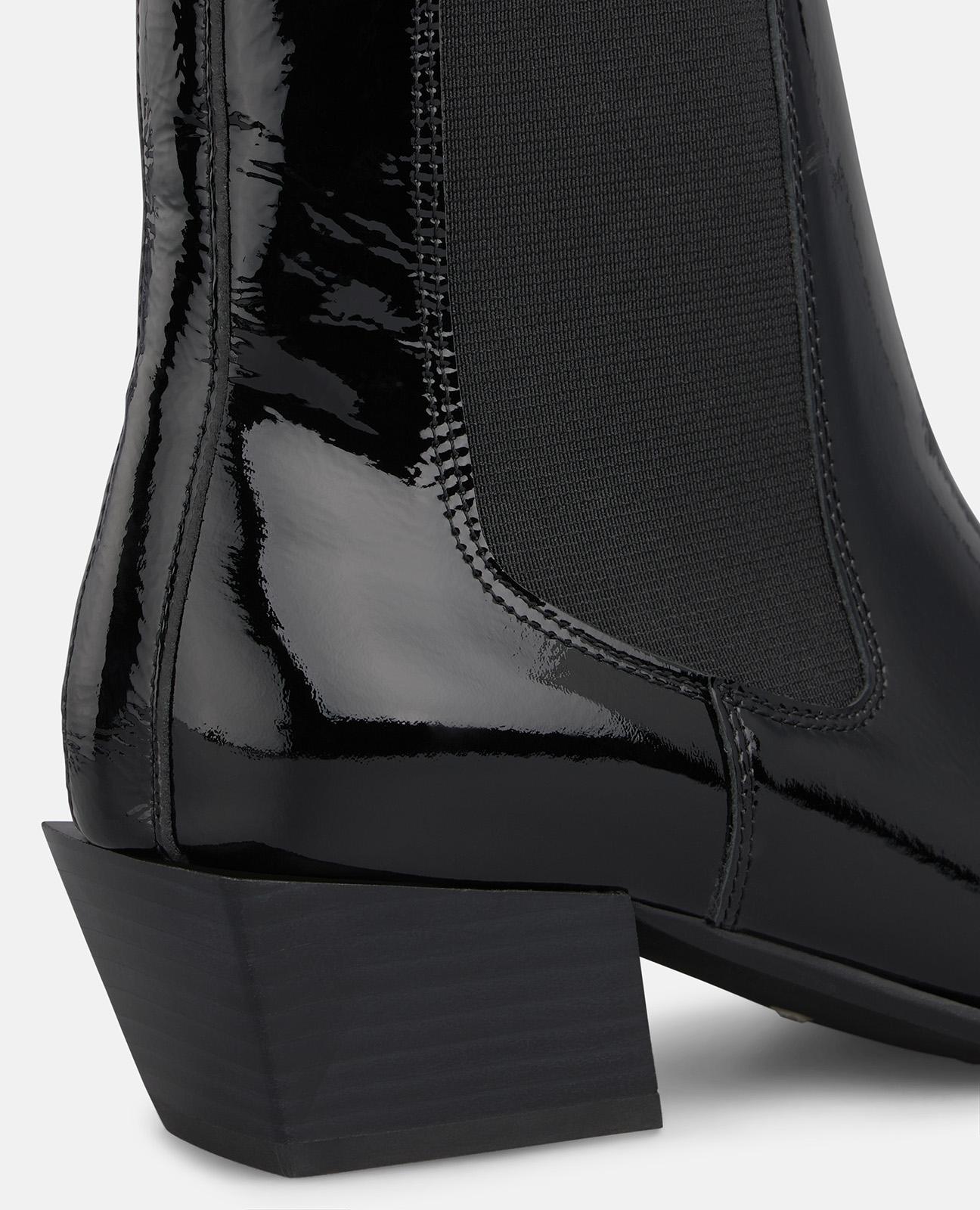alma-en-pena-alfa-63904-chelsea-lack-stiefelette-4-cm-schwarz image 4