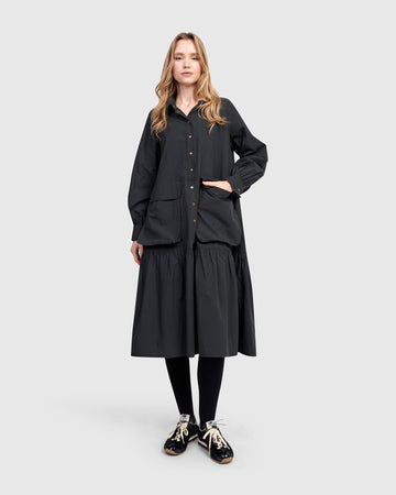 alembika-urban-legion-cotton-shirtdress-schwarz image 3