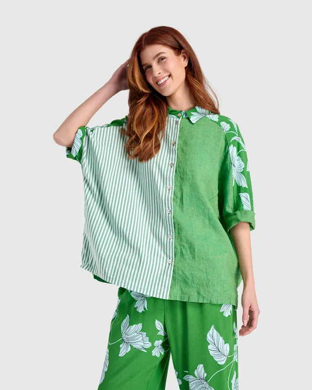 alembika-terrace-camp-shirt-mojito-damen-leinen-bluse image 1
