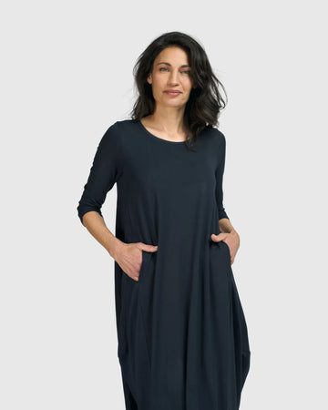 alembika-essential-relaxed-midi-kleid-ocean-damen-jersey-kleid image 3