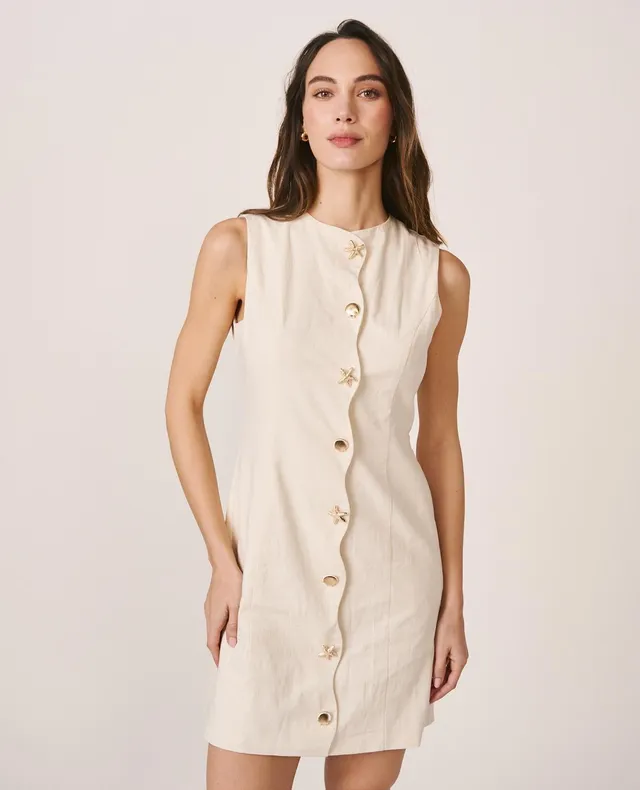 alma-en-pena-plain-mini-dress-mini-kleid-wei image 1
