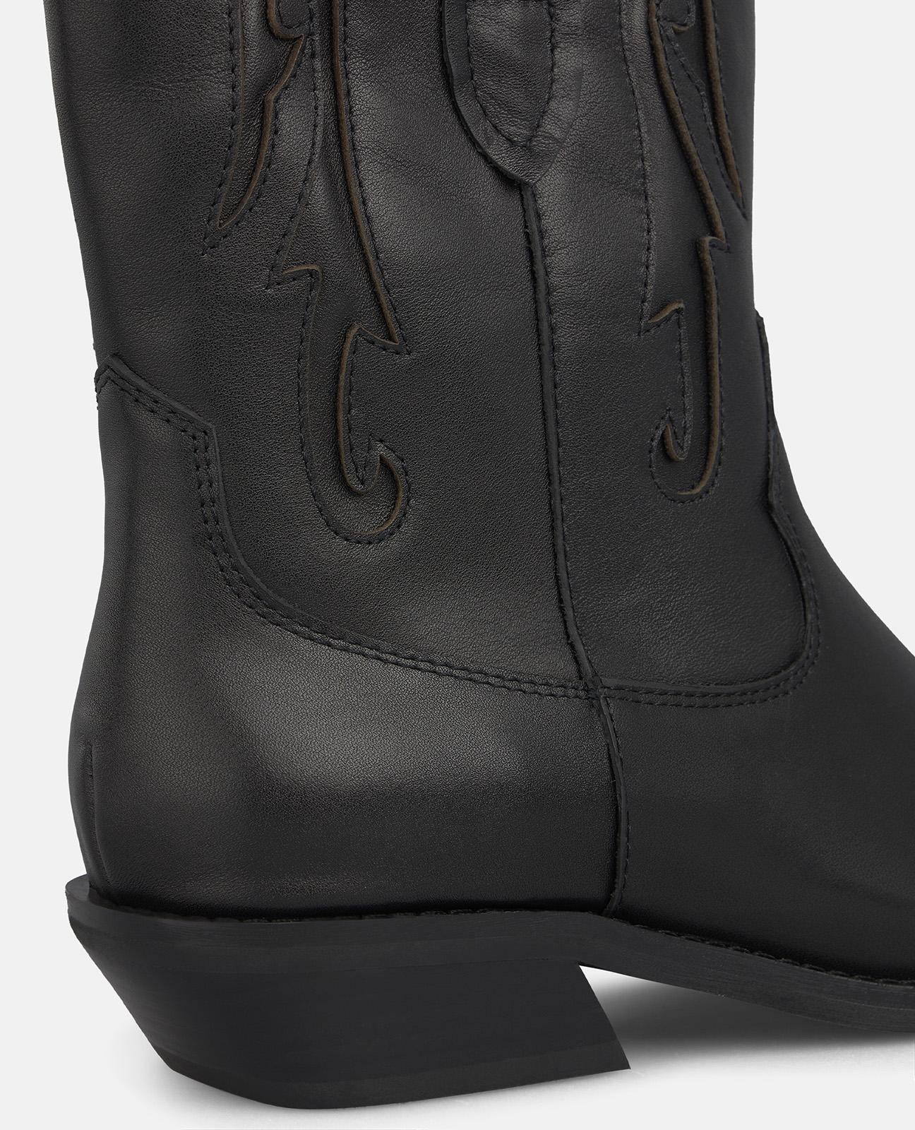 alma-en-pena-leather-cowboy-boots-nappa-schwarz-3-5-cm image 4