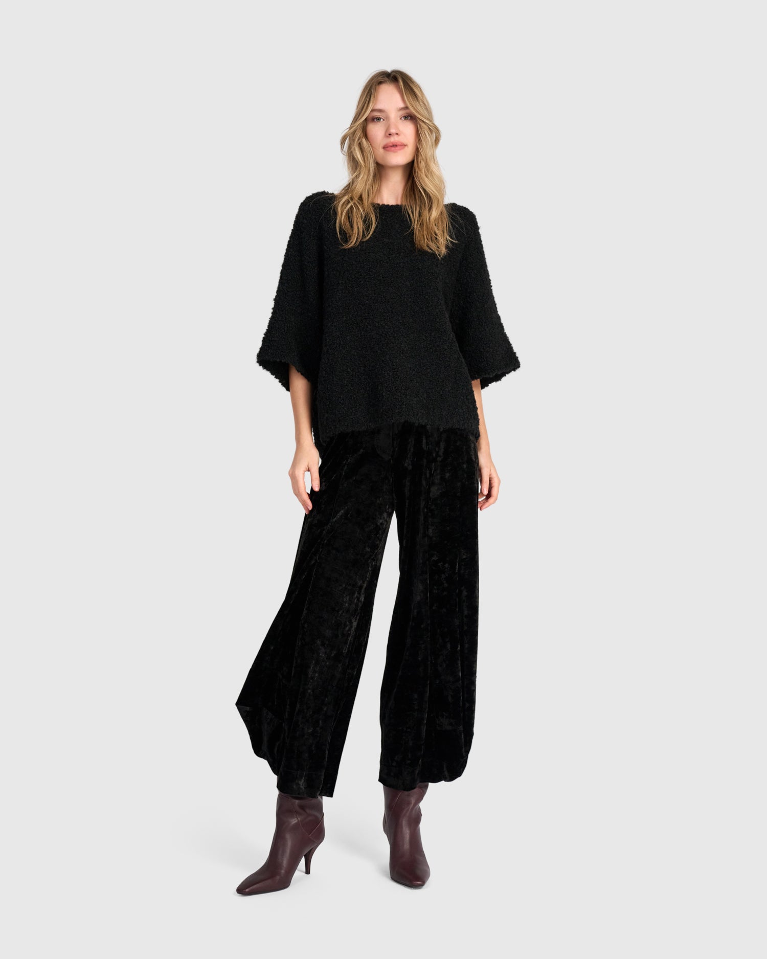 alembika-crushed-velvet-punto-pants-ap717b-schwarz image 2