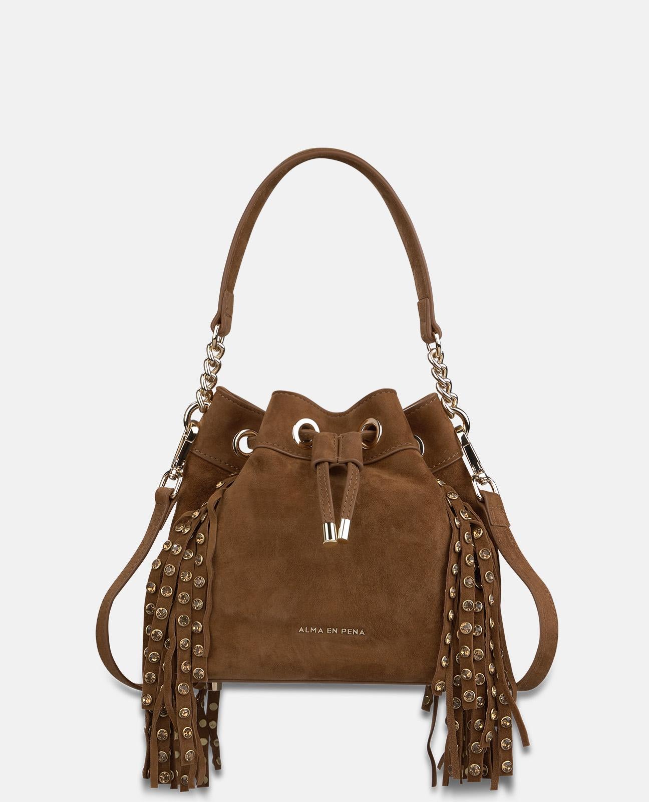 alma-en-pena-candy-bag-wildleder-camel-mit-fransen image 3