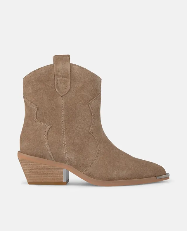 alma-en-pena-cowboy-flat-bootie-flache-stiefelette-vison image 1