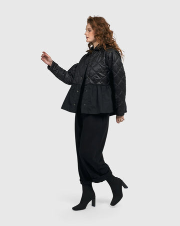 alembika-urban-sarafine-babydoll-jacke-schwarz-damen-steppjacke image 5