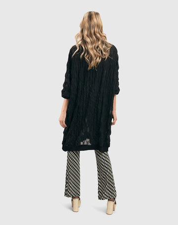 alembika-pucker-chiffon-trapeze-tunika-schwarz image 6