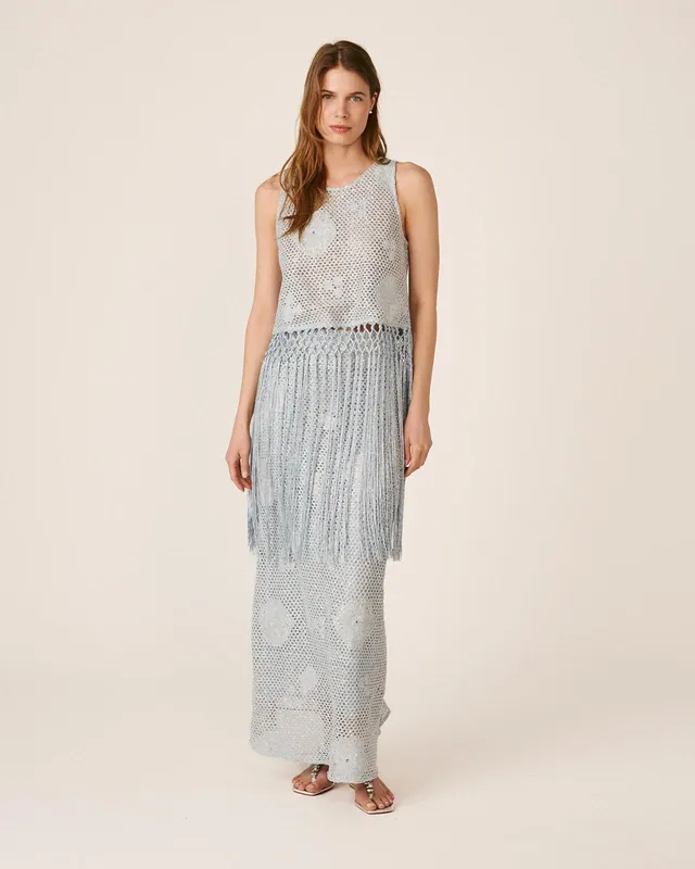 alma-en-pena-meerjungfrauen-midirock-mit-pailletten-blau-h-kelstoff image 1