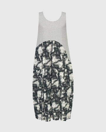 alembika-marble-crinkle-tank-maxi-kleid-schwarz image 8