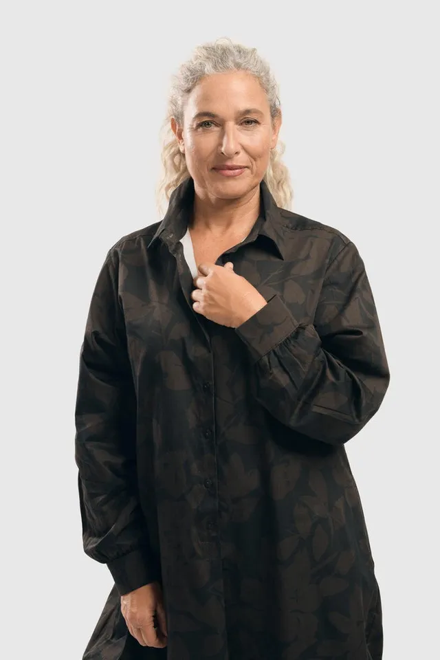 alembika-earth-shirtdress-brown image 1