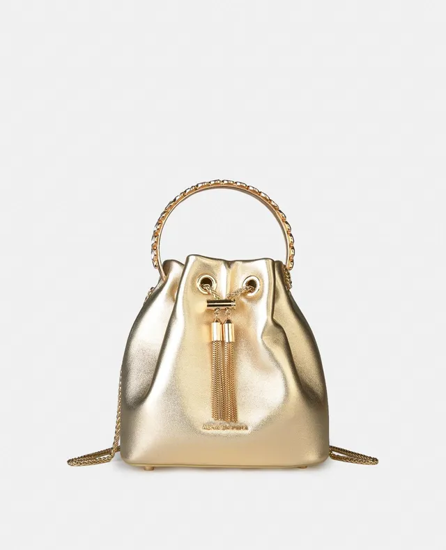 alma-en-pena-bowler-bag-mit-anh-nger-gold image 1