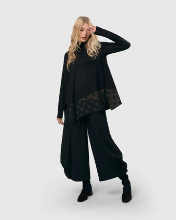 alembika-tekbika-dot-swing-tunic-top-khaki-upf-50-tunika image 3