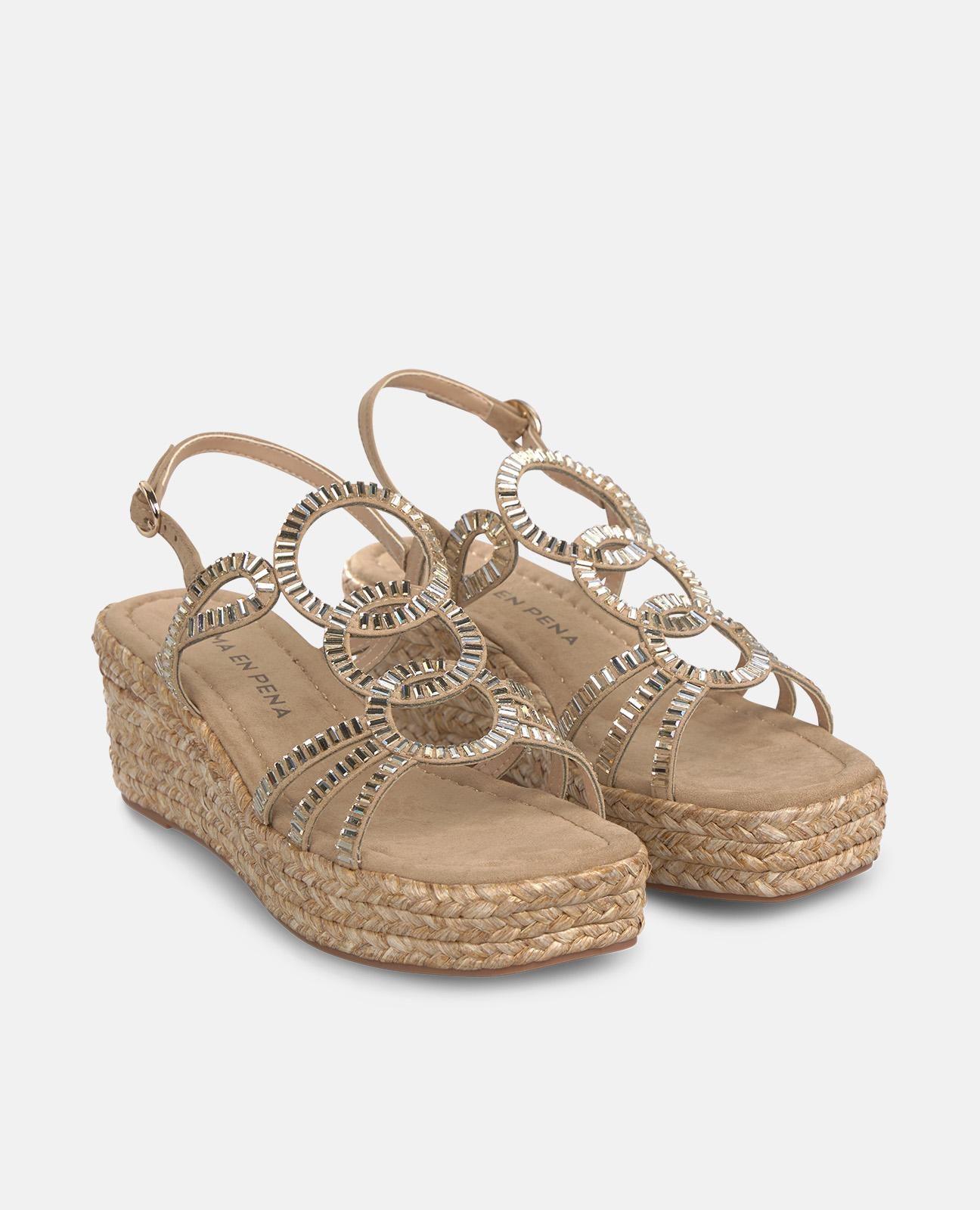 alma-en-pena-keilsandalette-arena-esparto-keil-6-cm image 2