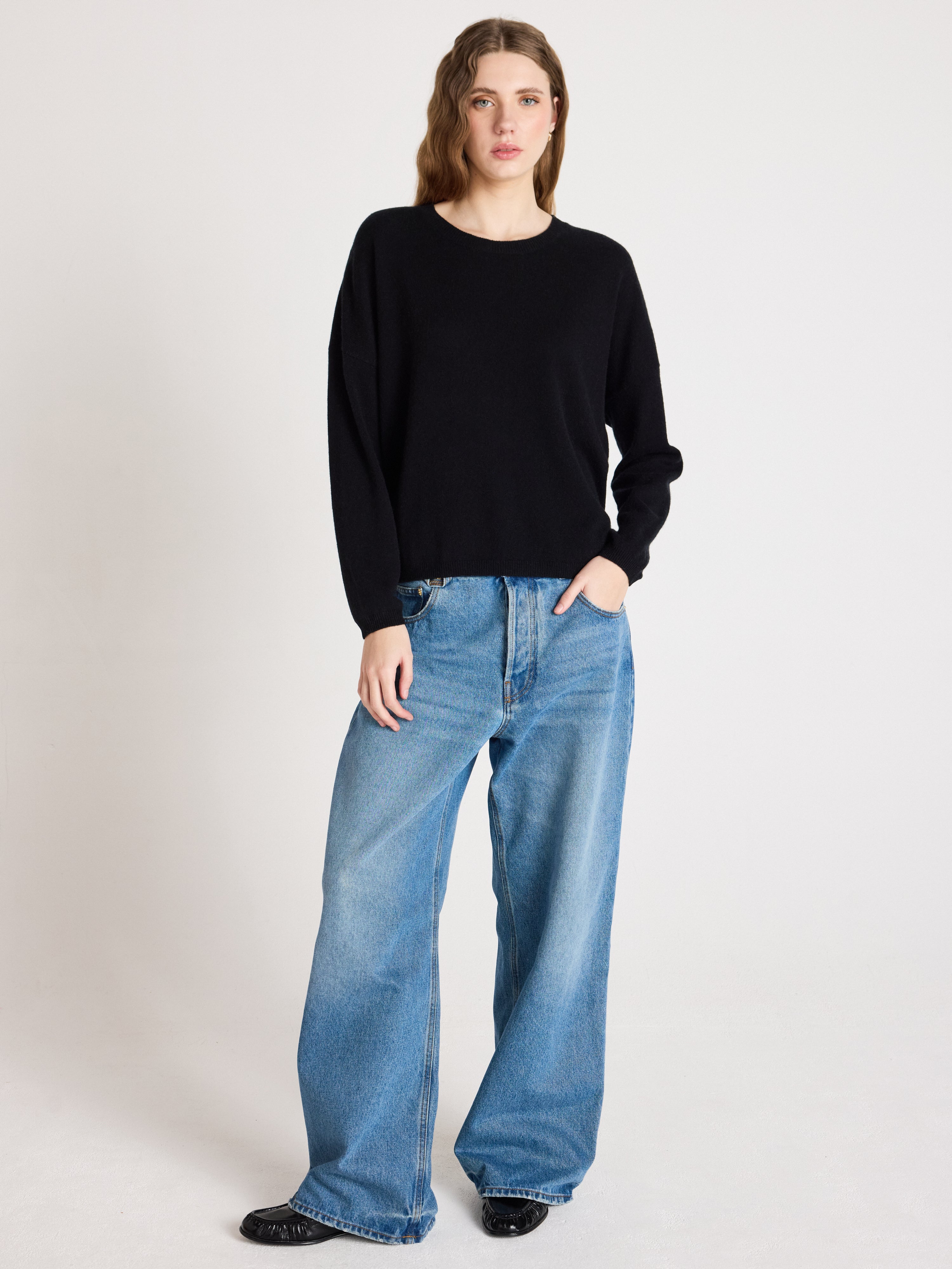 absolut-kaira-kaschmir-pullover-damen-schwarz image 2