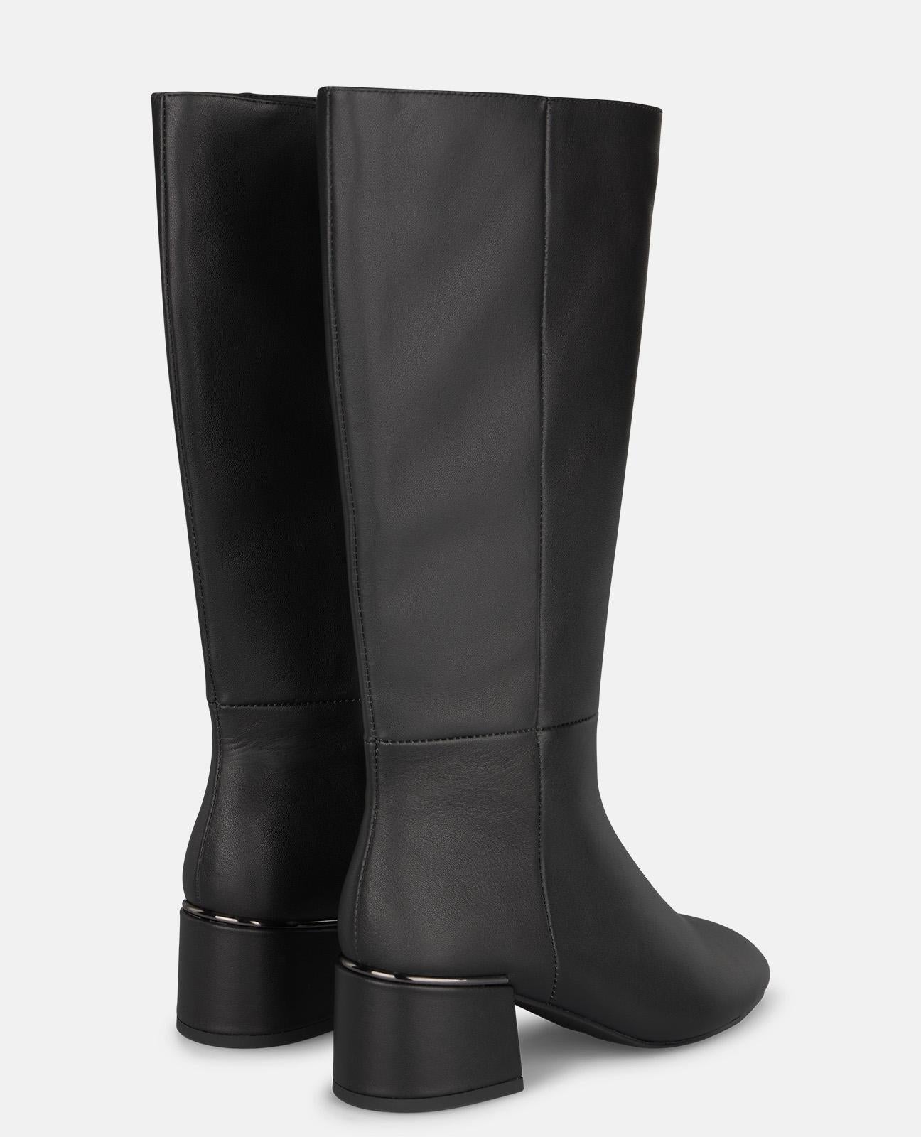 alma-en-pena-napa-lederstiefel-schwarz-mit-rei-verschluss-5-5-cm-blockabsatz image 3