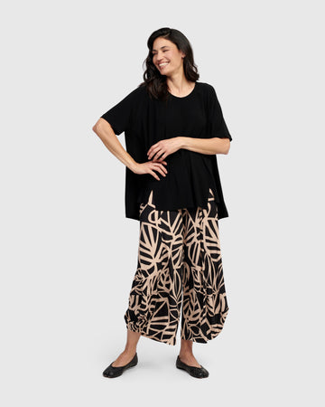 alembika-arlene-punto-pants-damen-hose-leaves image 7