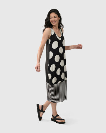 alembika-minnie-rmelloses-midi-kleid-mono-punkte image 8