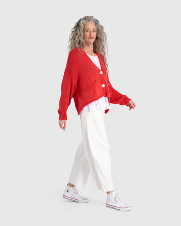 alembika-simply-slouchy-cardigan-coral-red image 3