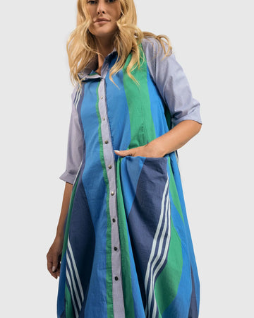 alembika-ocean-stripe-wonderful-dress-kleid-marine image 6