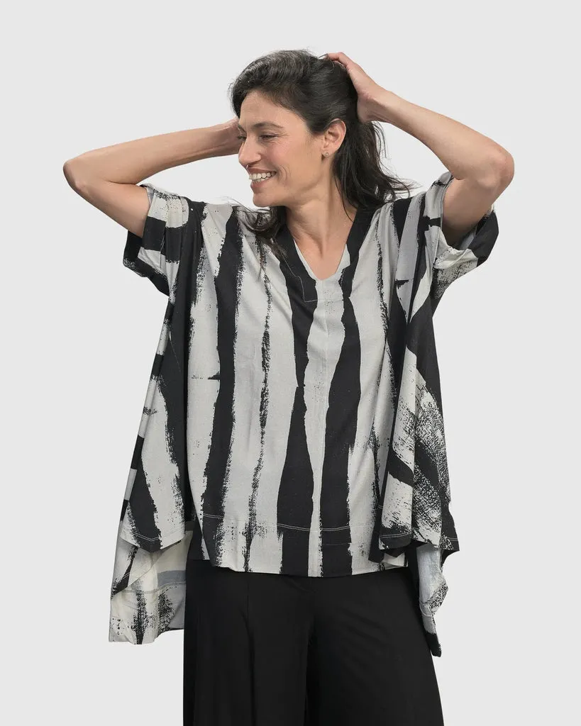 alembika-charisma-v-neck-trapeze-top-grunge image 1